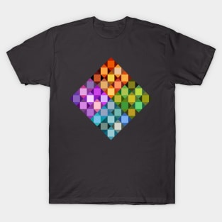 Abstract Tiles - rainbow T-Shirt